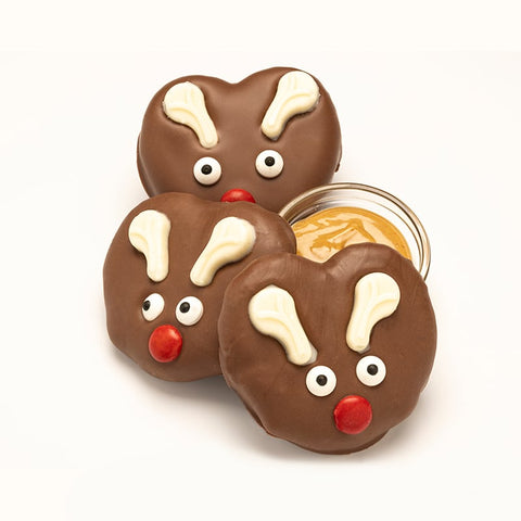 Peanut Butter Stuffed Reindeers